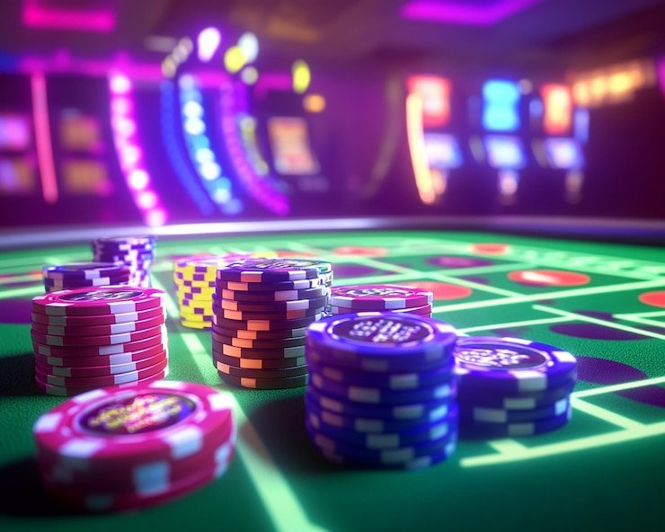Studio produksi live dealer edutoto dengan peralatan broadcast profesional dan multi-kamera HD